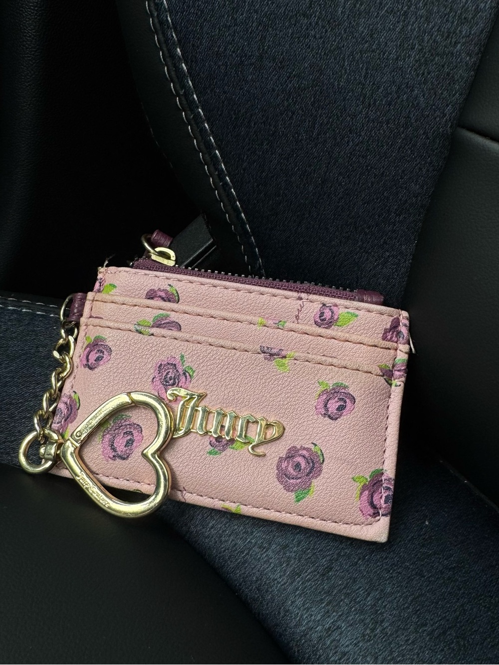 Juicy Couture floral card holder